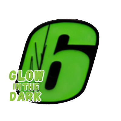 Cam Waters #6 Glow-in-the-Dark signature pin